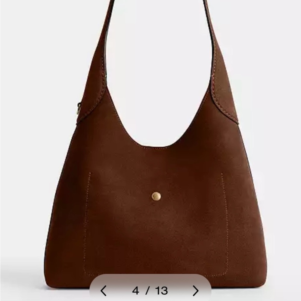 Coach Elegant Brown Suede Women's Bag